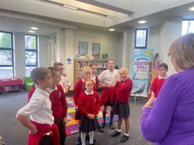 Visit to Magherafelt Library